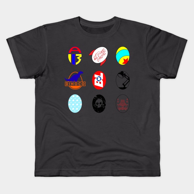 Easter Eggs Kids T-Shirt by Tomorrowland Arcade